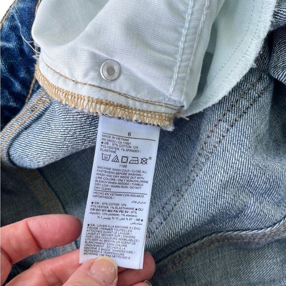 Old Navy OG Straight High-Rise Jean Shorts NWT Size 6 | 5” Inseam - Picture 7 of 13